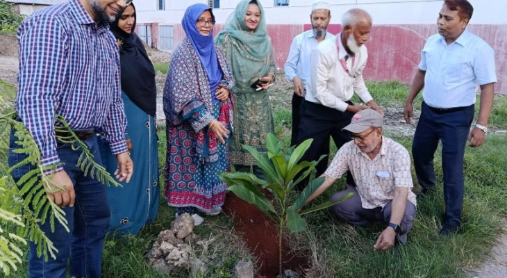 কেকেবিএউ'র উদ্যোগে বৃক্ষরোপণ
